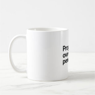 Steg för steg framåt kaffemugg