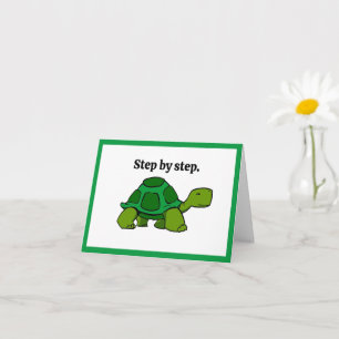 Steg för steg Turtle Tecknad, Beständig vinning Kort
