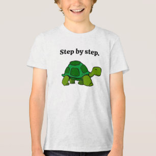 Steg för steg Turtle Tecknad, Beständig vinning T Shirt