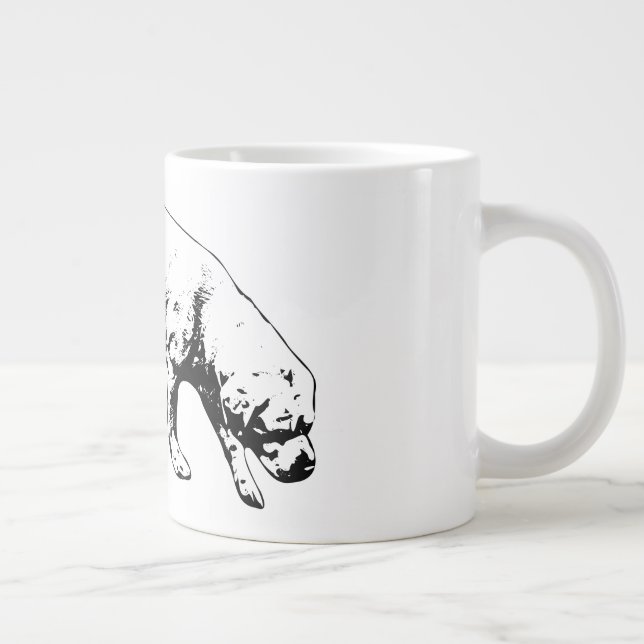 Steg för tyst bestämning jumbo mugg (Höger)