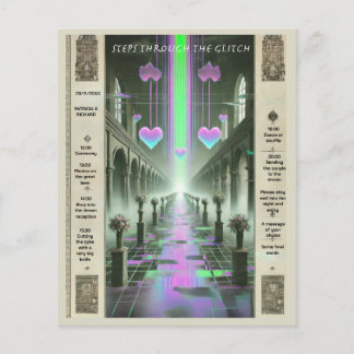 Steg genom Glitch Weirdcore Bröllop