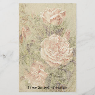 Steg handgjord papper brevpapper för blommafauxen