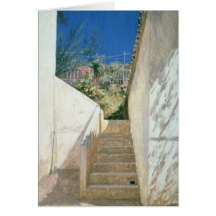 Steg i Garden, Algeriet, 1883 Hälsningskort