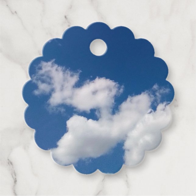 Steg i molnen gåvor etiketter (Framsida)