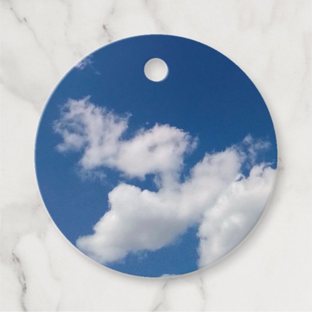 Steg i molnen gåvor etiketter (Framsida)