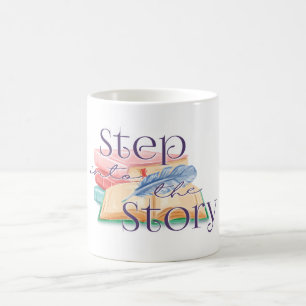 Steg in i artikelkaffe Mugg