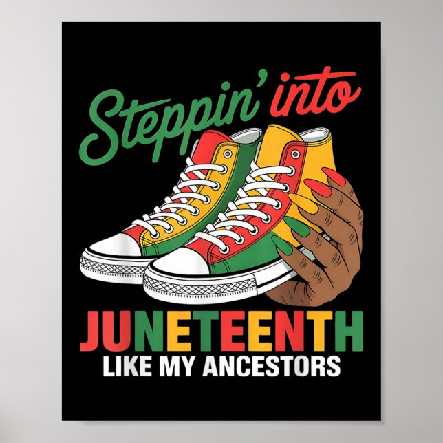 Steg in i Junetelfte som min ancestors-chef Poster (Framsidan)