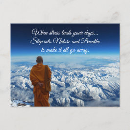 Steg in i naturen vykort