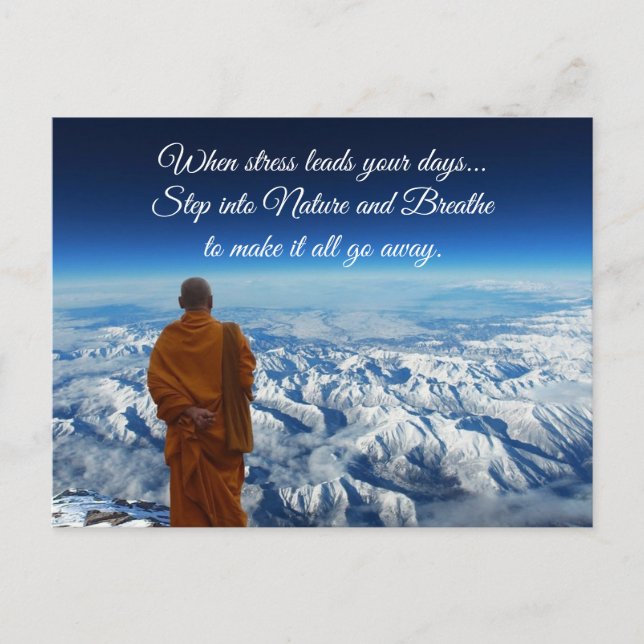 Steg in i naturen vykort (Framsida)