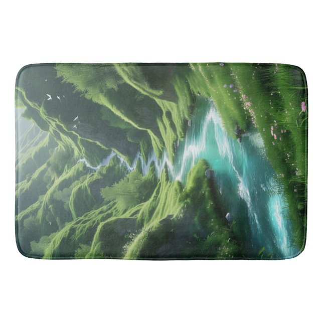 "Steg in i Serenity - Enchanted River Badrumsmatta (Framsidan)