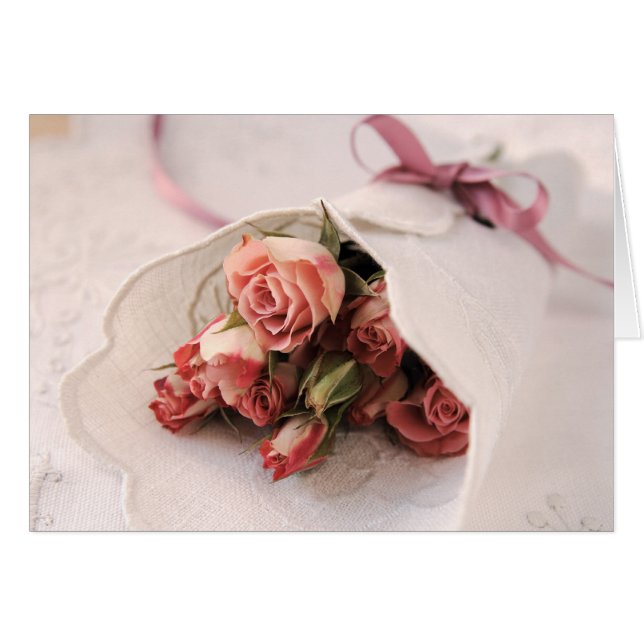 steg med linnen hälsningskort (Framsidan Horizontal)