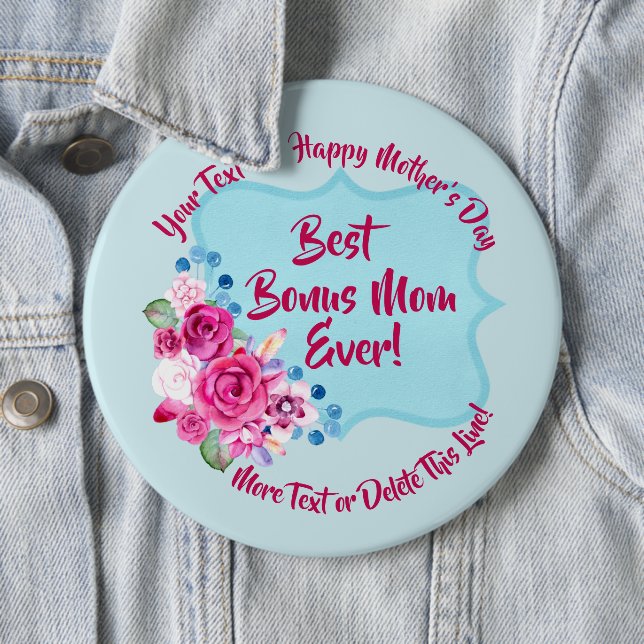 Steg Mors dag Bonus Mamma Ändra text kolossal Knapp (In Situ)