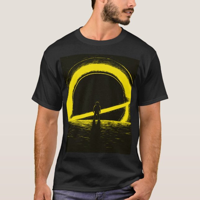 Steg nära det svarta hålet t shirt (Framsida)