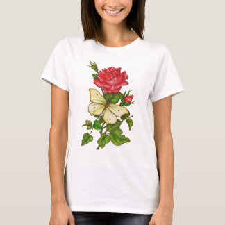 Steg och fjärilsskjortan tee shirt
