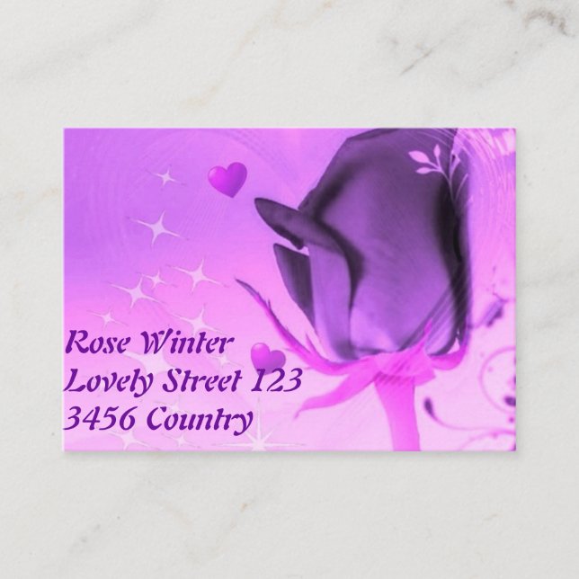 Steg och kärlek visitkort (Framsida)