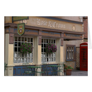 Steg och kronapuben hälsningskort
