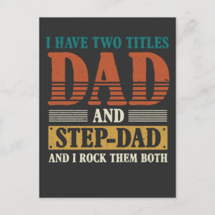 Steg Pappa 2 Titlar Pappa Proud Far Vykort