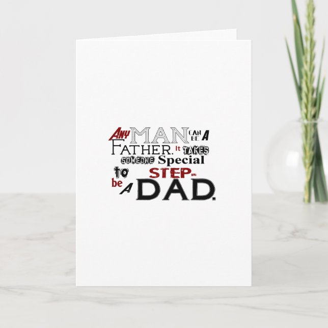 Steg Pappa citat Fars dag Kort (Framsida)