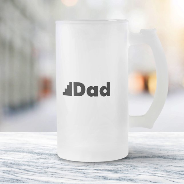 Steg Pappa Frostat Ölglas (Skapare uppladdad)
