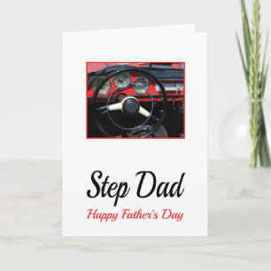 Steg Pappa Lycklig Fars dag Kort