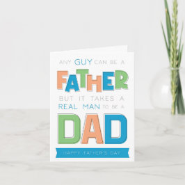Steg-Pappa-uppehåll i Lycklig Fars dag Kort