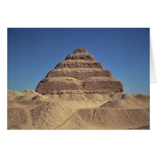 Steg Pyramid från Kung Djoser, c.2630-2611 BC Hälsningskort