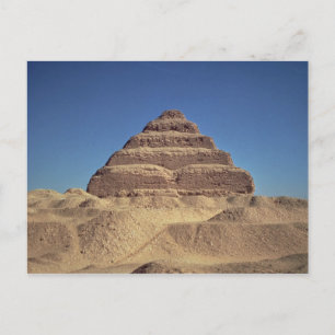 Steg Pyramid från Kung Djoser, c.2630-2611 BC Vykort