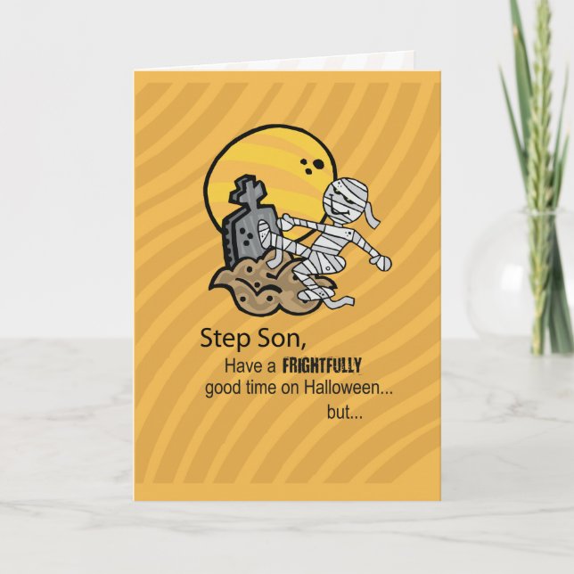 Steg Son, kompis Halloween Kort (Framsida)