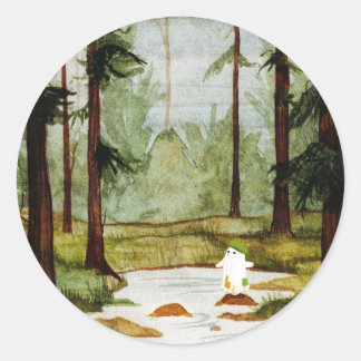 Steg Stones Runt Klistermärke