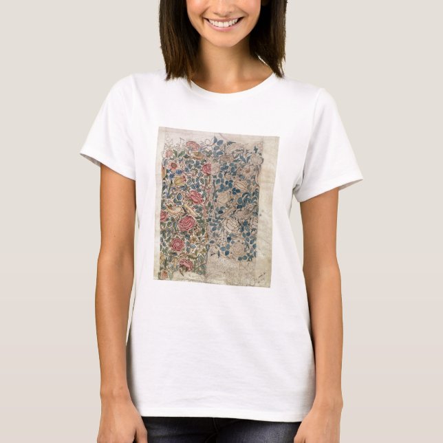 "Steg" tapetdesignen (rita och w/c på papper), T-shirt (Framsida)