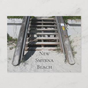 Steg till Beach, New Smyrna Beach, Florida Vykort