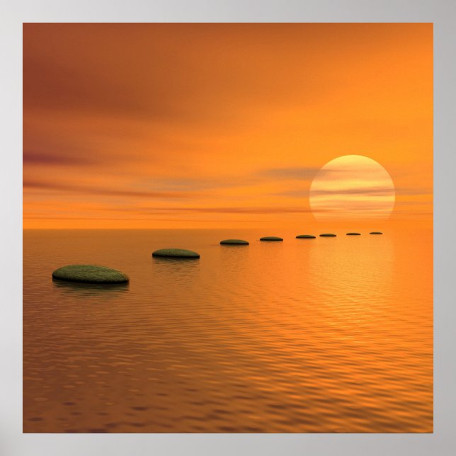 Steg till sol poster (Framsidan)