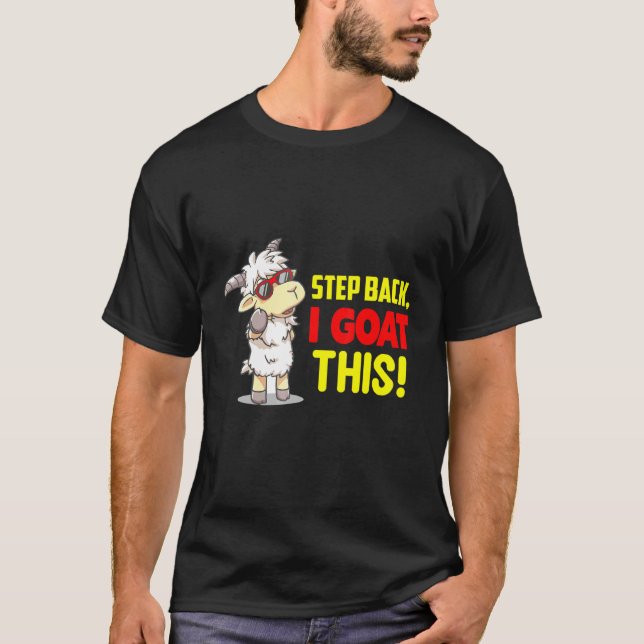 Steg Tillbaka Get Djur T Shirt (Framsida)