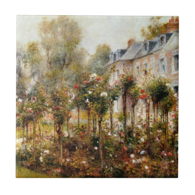 Steg trädgårds- Wargemont vid Renoir Kakelplatta (Framsidan)