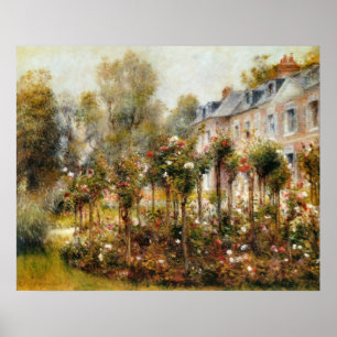 Steg trädgårds- Wargemont vid Renoir Poster