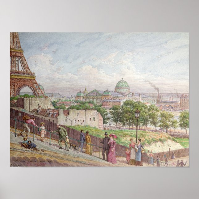 Steg vid rue Alboni 1897 Poster (Framsidan)