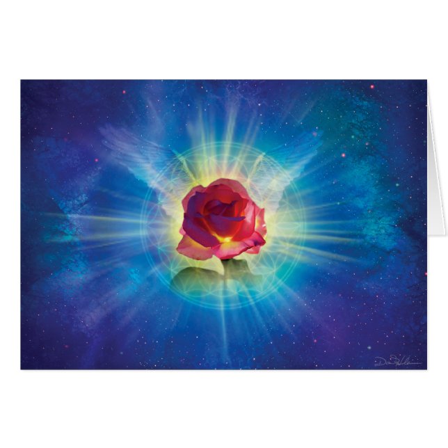 Steg vingar hälsningskort (Framsidan Horizontal)