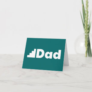 Stega anteckningskort för Pappa