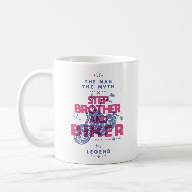 Stega bror och biker mannen myten i legenden kaffemugg (Vänster)