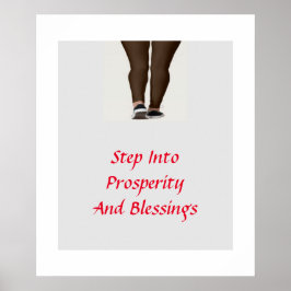 Stega in i välstånd och välsignelse poster