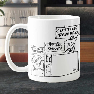 Stega kommentarer i ett maskinvaruarkiv. Funny Kaffemugg