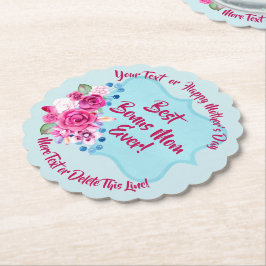 Stega Mors dag Bonus Mamma Ändra text som anropas Underlägg Papper