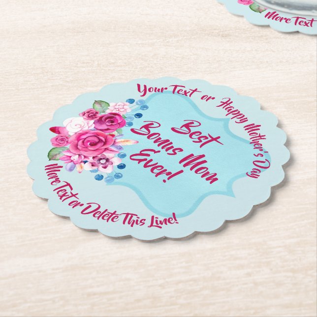 Stega Mors dag Bonus Mamma Ändra text som anropas Underlägg Papper (Vinklad)