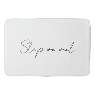 Stega på ut badplatsmat badrumsmatta