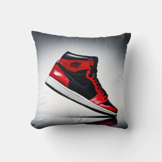 Stega upp Stil: Red & Black High-Top Kudde