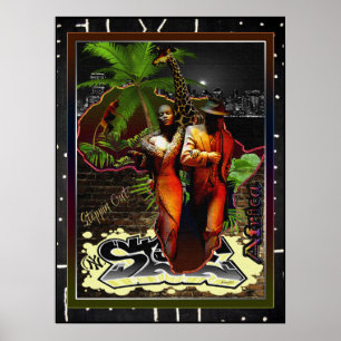 Stega ur Afrikan Poster