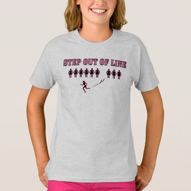 Stega ut från linjens t-shirt (Framsida)
