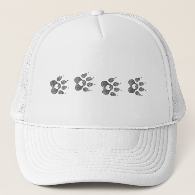 Stegade In I Mitt Hjärta | Hundens Fotavtryck Hund Keps (Framsida)