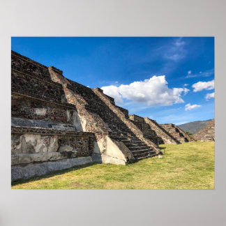 Stegade stenterrasser, Teotihuacan Poster