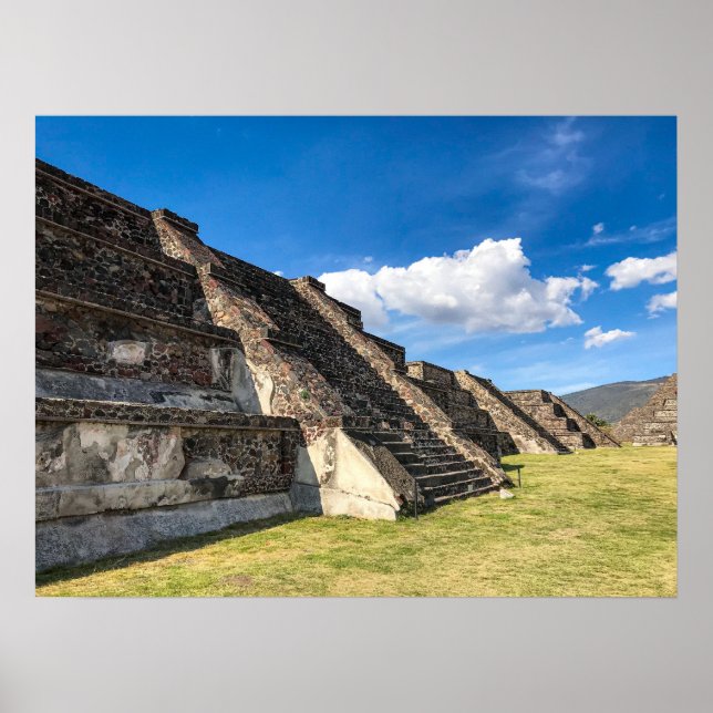 Stegade stenterrasser, Teotihuacan Poster (Framsidan)